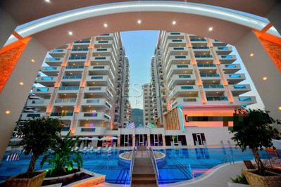 Апартаменты 2+1 с видом на море в комфортабельном комплексе района Махмутлар фото 2