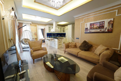 Шикарная квартира 1+1 в комплексе района Оба, в 50 м от моря фото 11