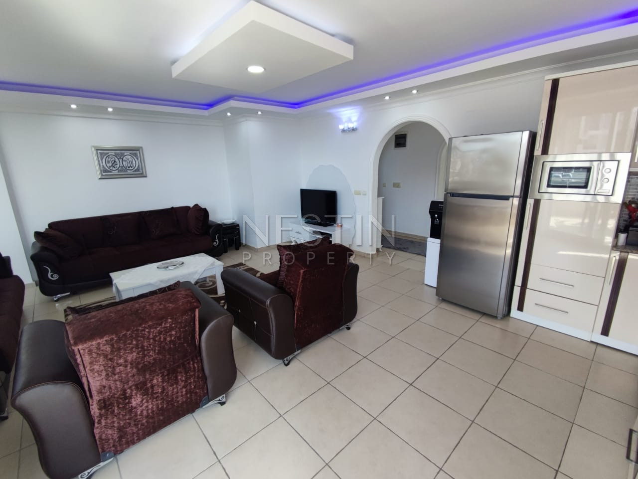 Апартаменты 2+1 в районе Кестель, с прямым видом на море фото 3