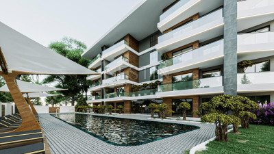Квартиры 1+1 и 2+1 в комплексе на этапе строительства в районе Махмутлар фото 18