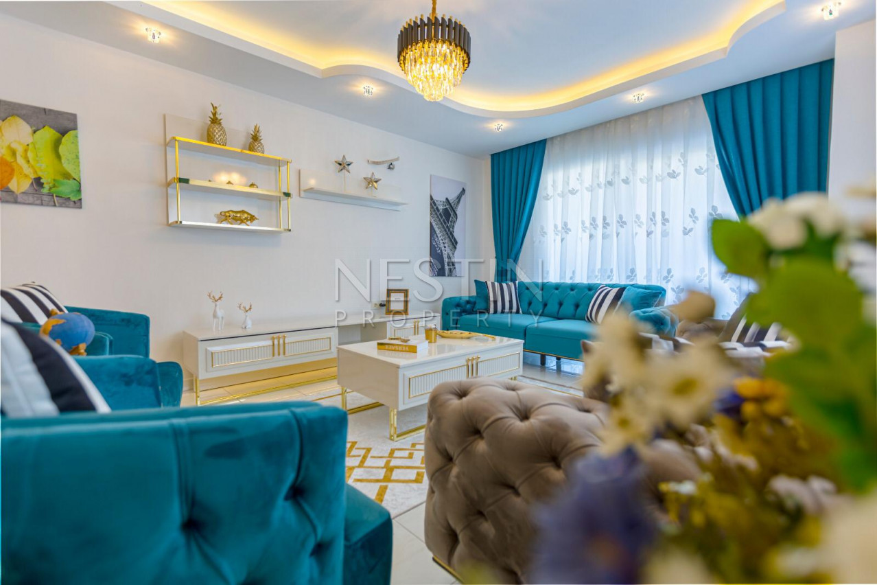 Стильная квартира 3+1 в жилом комплексе района Махмутлар фото 10