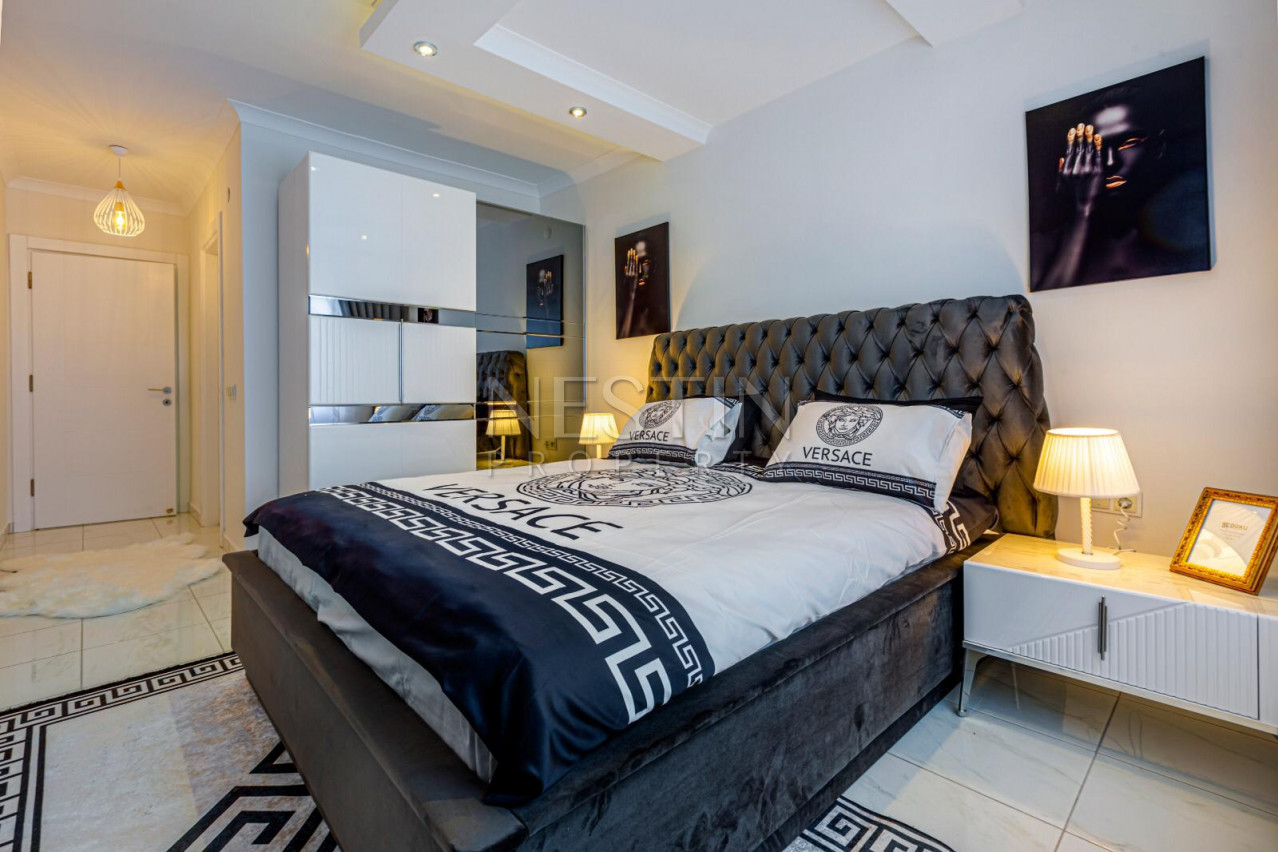 Стильная квартира 3+1 в жилом комплексе района Махмутлар фото 14