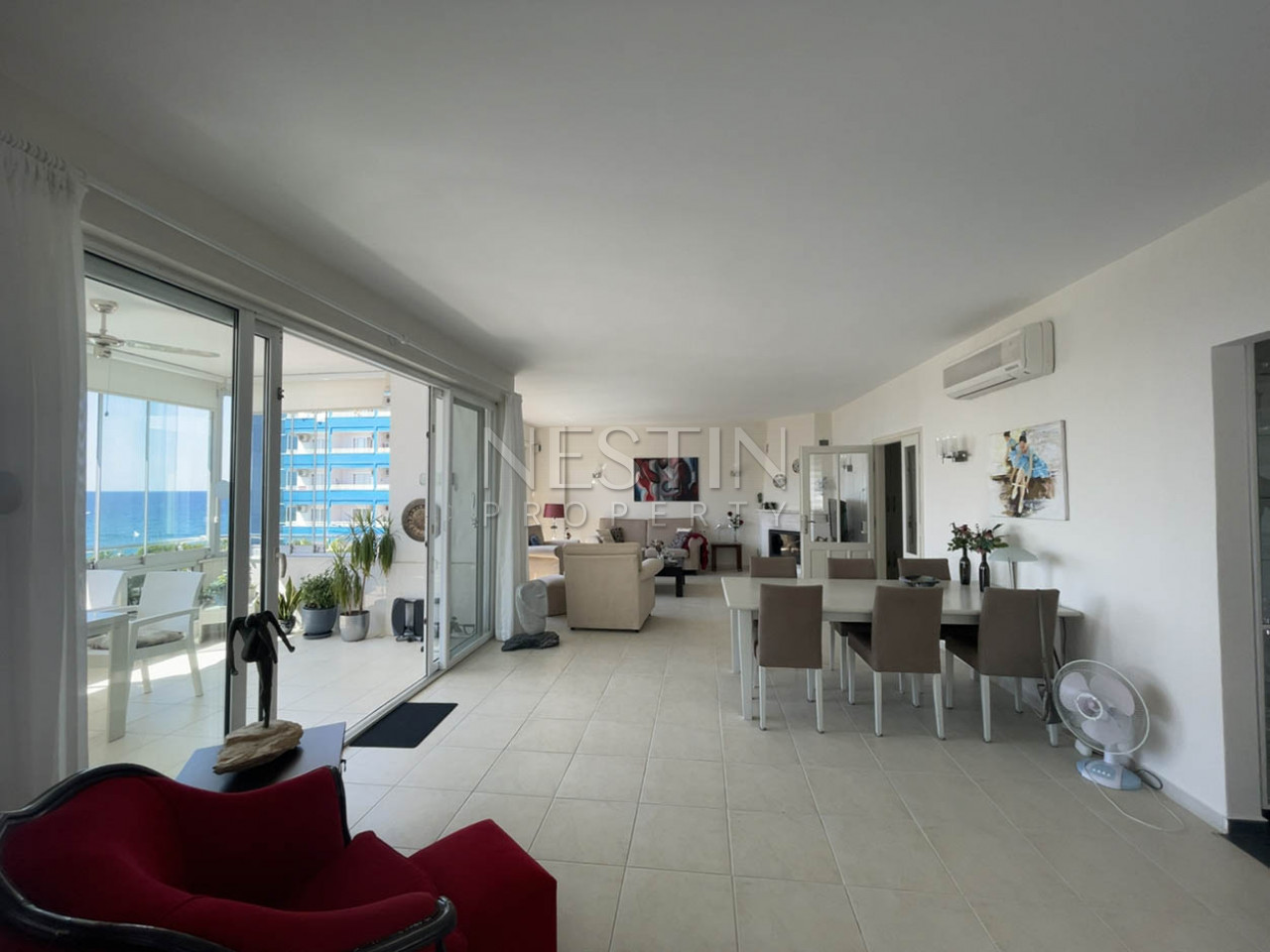 Большая, просторная квартира 3+1 в районе Тосмур с видом на море и горы фото 12