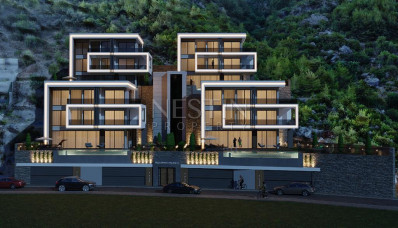 Виллы 5+1 на этапе строительства в районе Тепе с шикарным видом фото 16