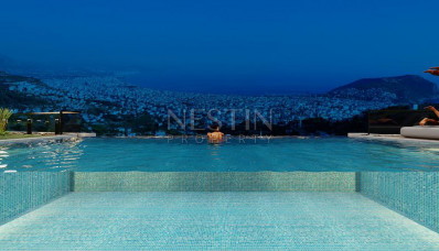 Виллы 5+1 на этапе строительства в районе Тепе с шикарным видом фото 18