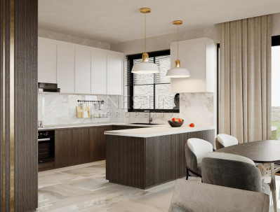 Виллы 5+1 на этапе строительства в районе Тепе с шикарным видом фото 22