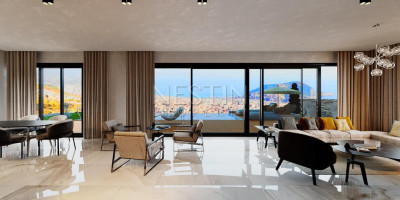 Виллы 5+1 на этапе строительства в районе Тепе с шикарным видом фото 23