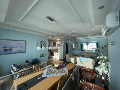 Пентхаус 3+2 в районе Тосмур с прямым, шикарным видом на Средиземное море фото 14