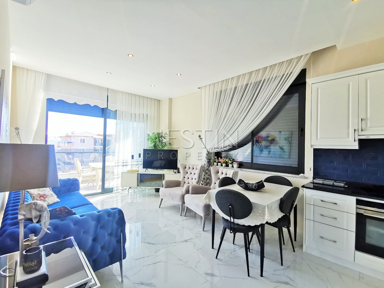 Шикарные апартаменты 2+1 с видом на Средиземное море в районе Оба фото 7