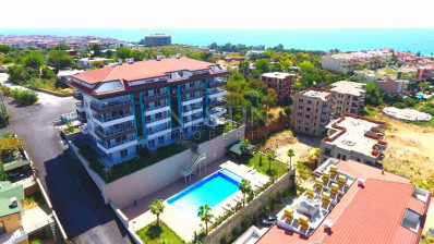 Просторный пентхаус 5+1 с видом на море в районе Кестель фото 1