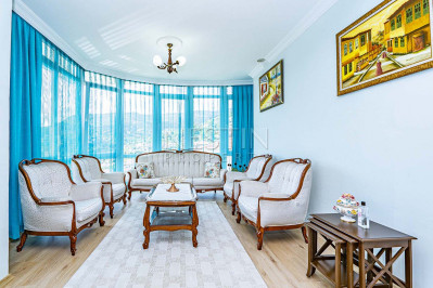 Вилла 3+1 в районе Бекташ с красивым видом на море и крепость Алании фото 8