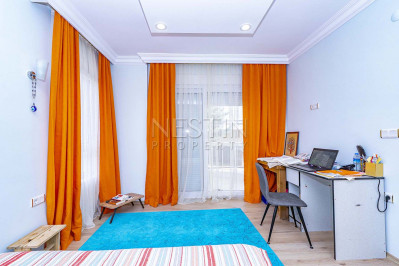 Вилла 3+1 в районе Бекташ с красивым видом на море и крепость Алании фото 11