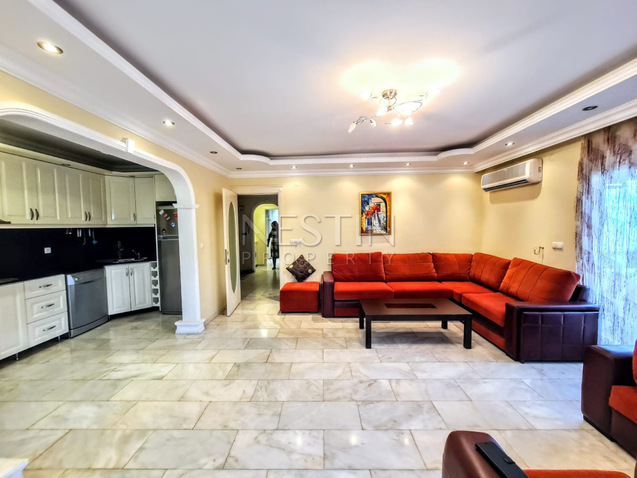 Просторная квартира 2+1 в районе Махмутлар с видом на море и горы фото 11