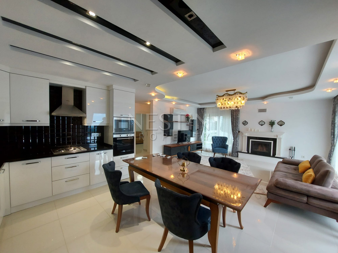 Вилла 3+1 в районе Каргыджак с красивым видом на море фото 1