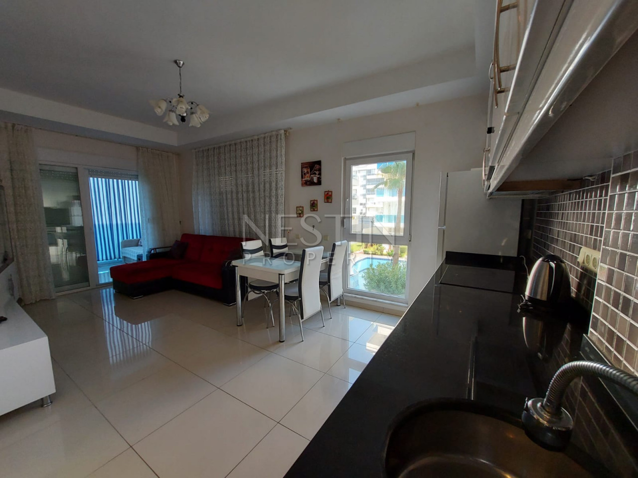 Большая квартира 1+1 в районе Кестель в 50 м от Средиземного моря фото 4