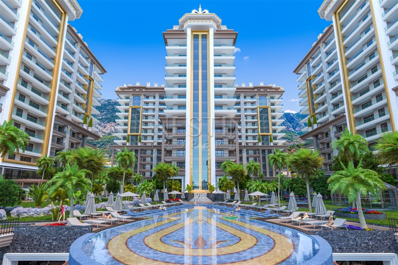 Квартира 1+1 в шикарном компелксе на этапе строительсвта в районе Махмутлар фото 2