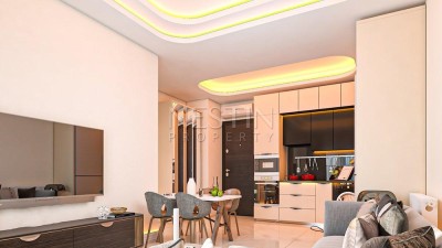 Квартира 1+1 в шикарном компелксе на этапе строительсвта в районе Махмутлар фото 11