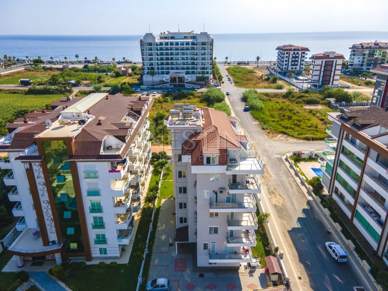 Квартира 1+1 в комплексе района Кестель с видом на море и горы фото 3