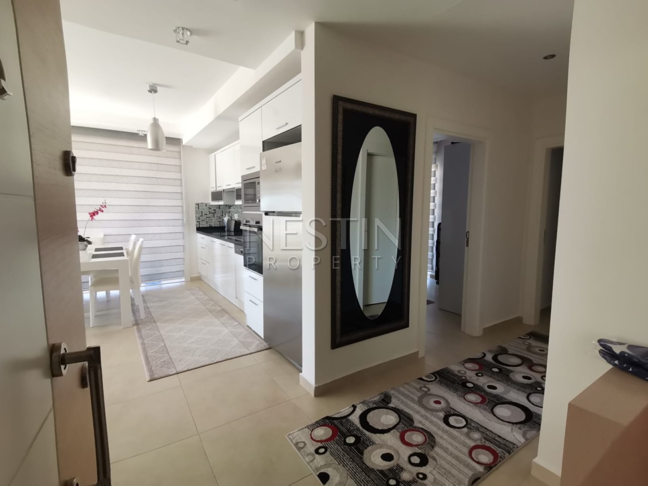 Просторная квартира 2+1 с видом на море и горы в районе Джикджилли фото 12