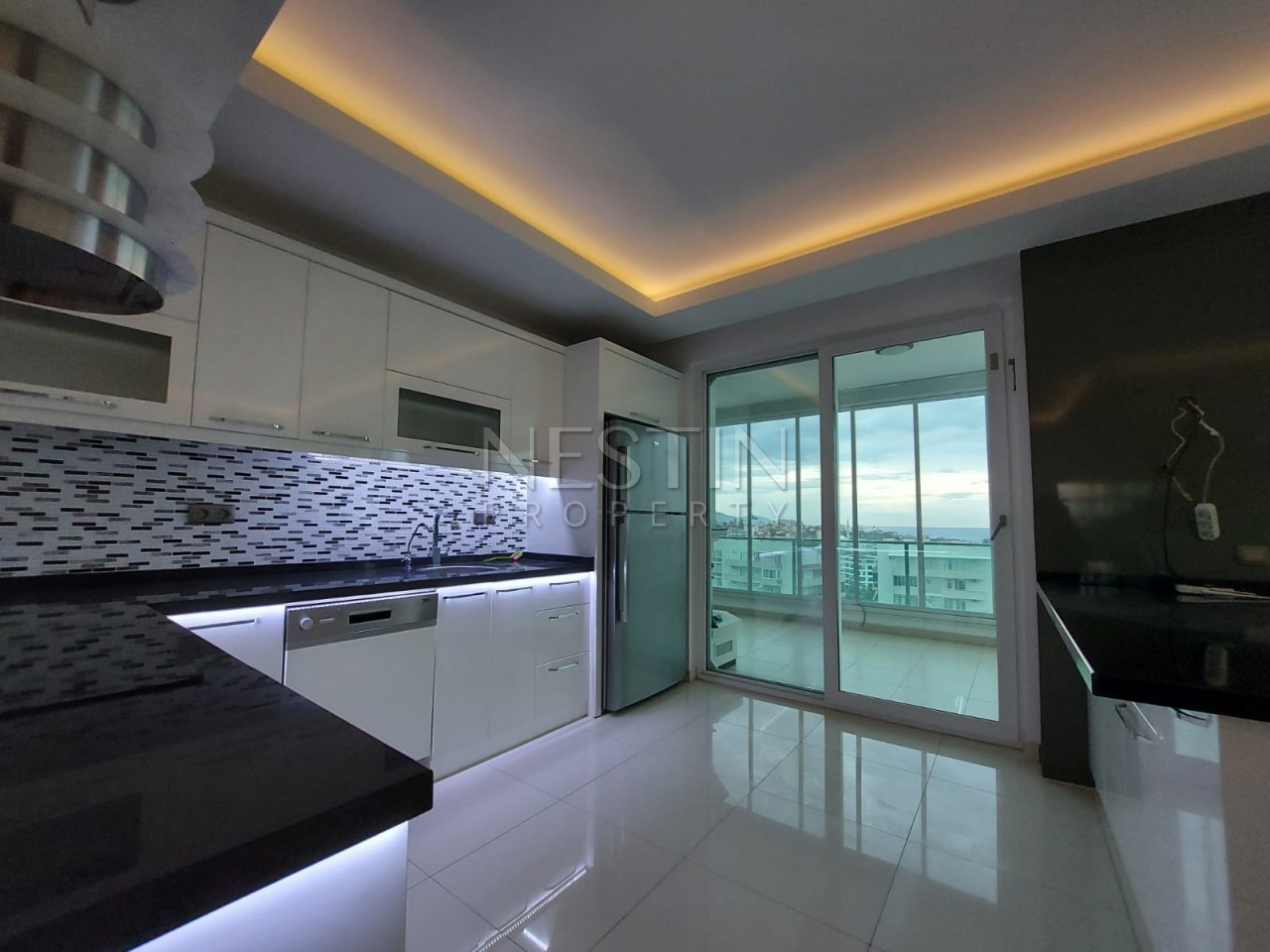 Большая квартира пентхаус 3+1 в районе Тосмур в 300 м от Средиземного моря фото 11