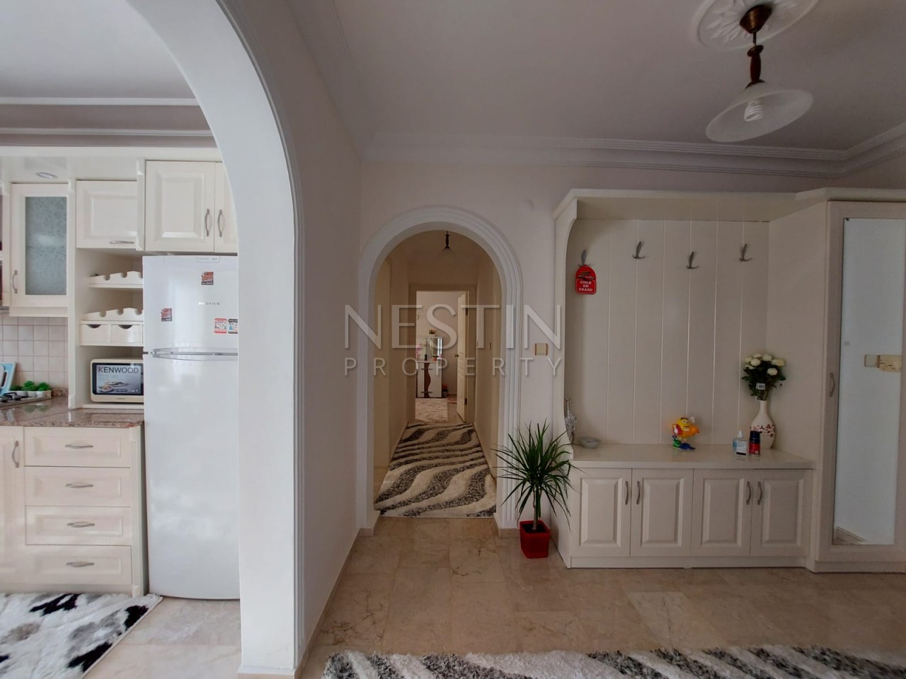 Апартаменты 3+1 с панорамным видом на город и море в районе Махмутлар фото 19