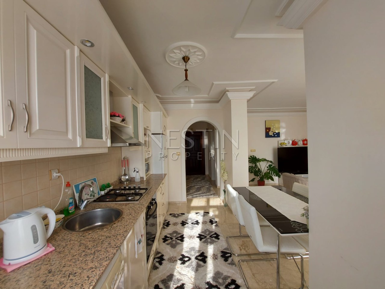 Апартаменты 3+1 с панорамным видом на город и море в районе Махмутлар фото 23