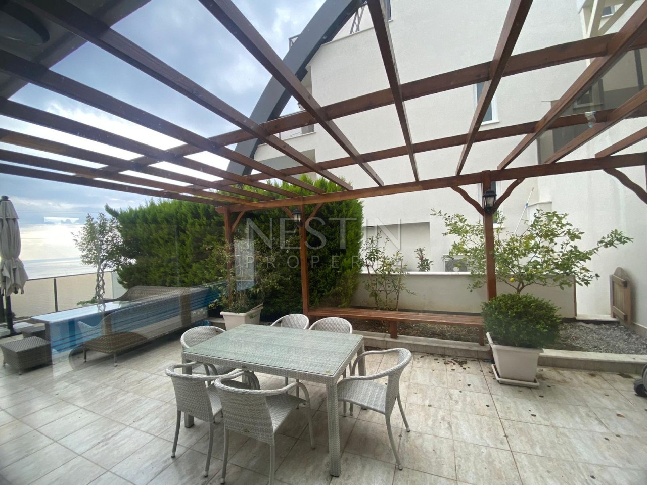 Шикарный пентхаус 3+1 с видом на море и частным бассейном в районе Каргыджак фото 7