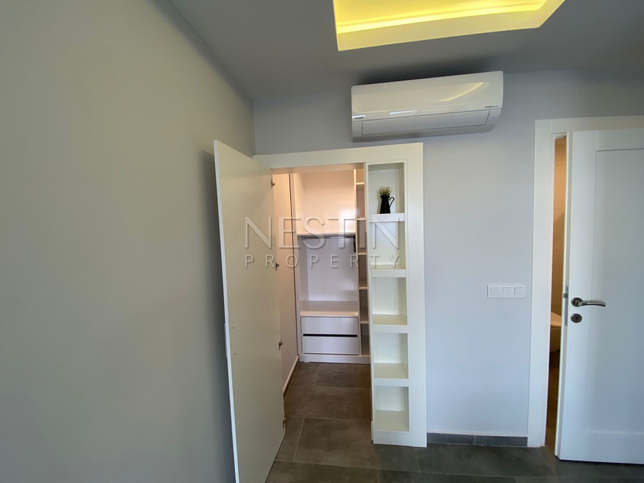 Шикарный пентхаус 3+1 с видом на море и частным бассейном в районе Каргыджак фото 18