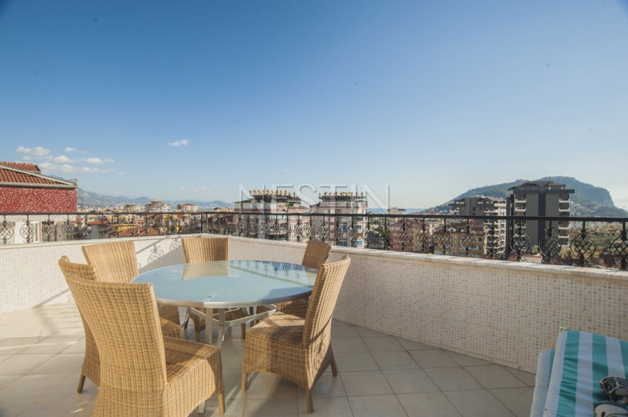 Пентхаус 5+2 в центре города Аланья с видом на море, горы и крепость фото 31