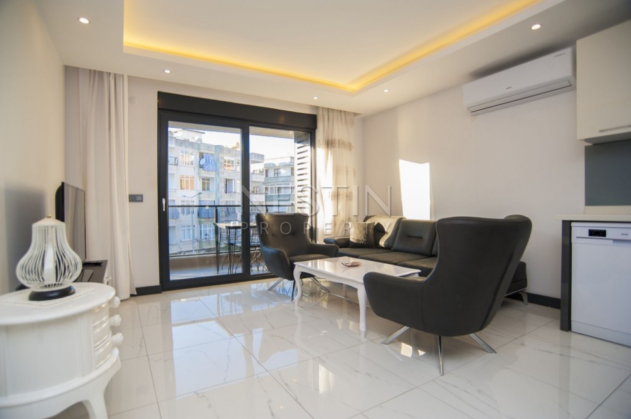 Стильные апартаменты 1+1 в центре города Аланья фото 10