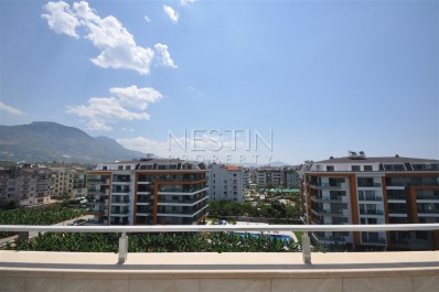 Просторный пентхаус 5+1 в районе Кестель с видом на море и горы фото 46