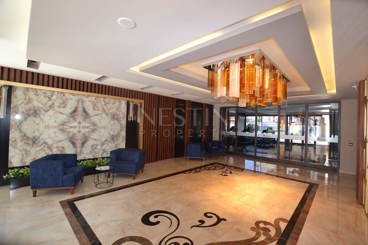 Квартира 1+1 в новом ЖК района Махмутлар с видом на море и горы фото 5