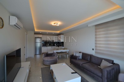 Квартира 1+1 в новом ЖК района Махмутлар с видом на море и горы фото 16