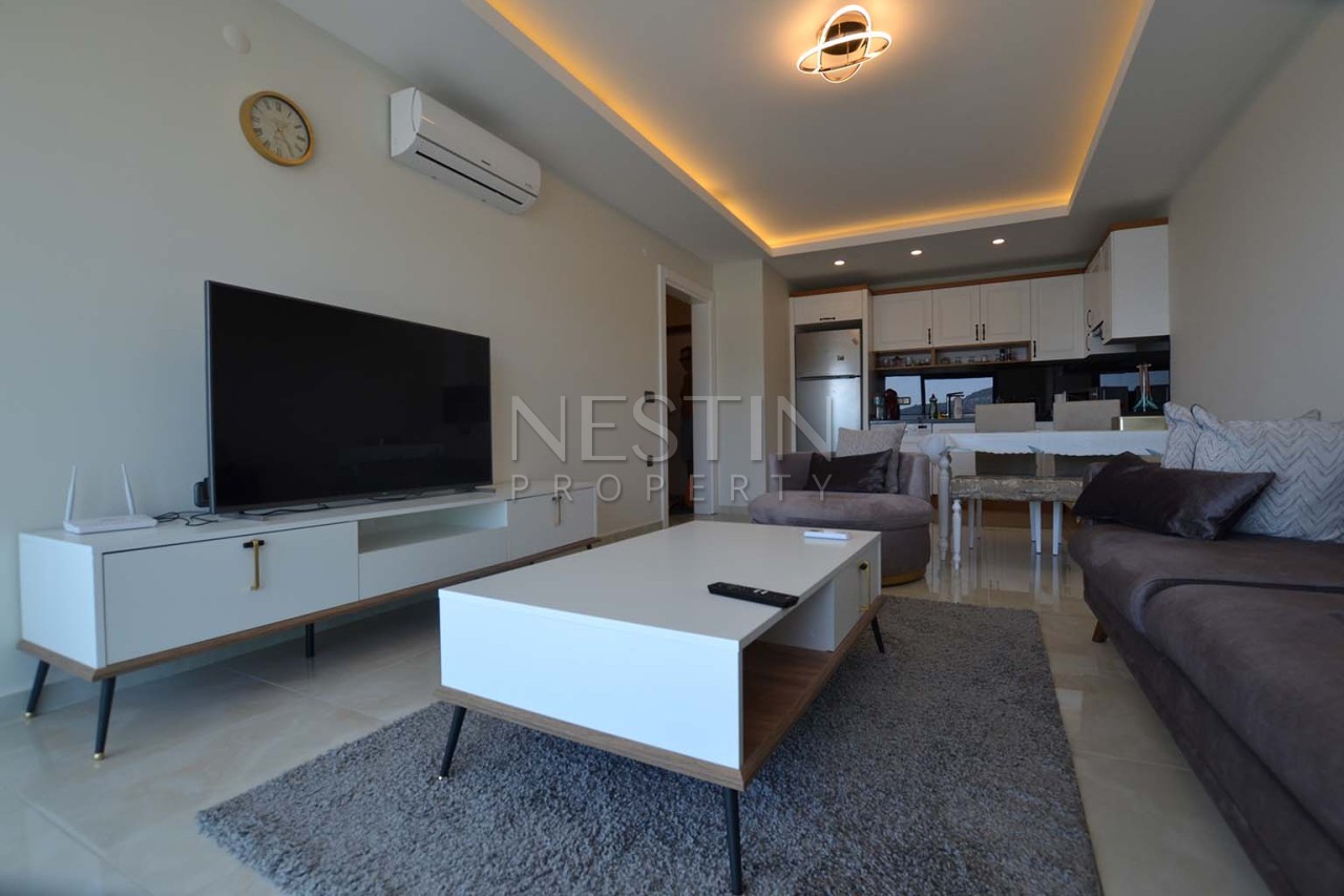 Квартира 1+1 в новом ЖК района Махмутлар с видом на море и горы фото 17