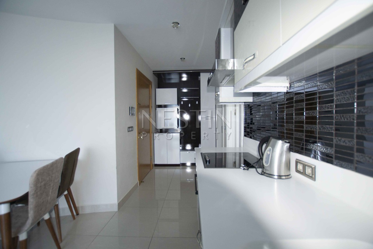 Просторная квартира 1+1 с видом на море и горы в комплексе района Махмутлар фото 26