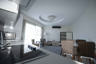 Просторная квартира 1+1 с видом на море и горы в комплексе района Махмутлар фото 31