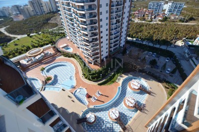 Просторная квартира 1+1 с видом на море и горы в комплексе района Махмутлар фото 43