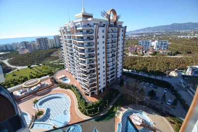 Просторная квартира 1+1 с видом на море и горы в комплексе района Махмутлар фото 44