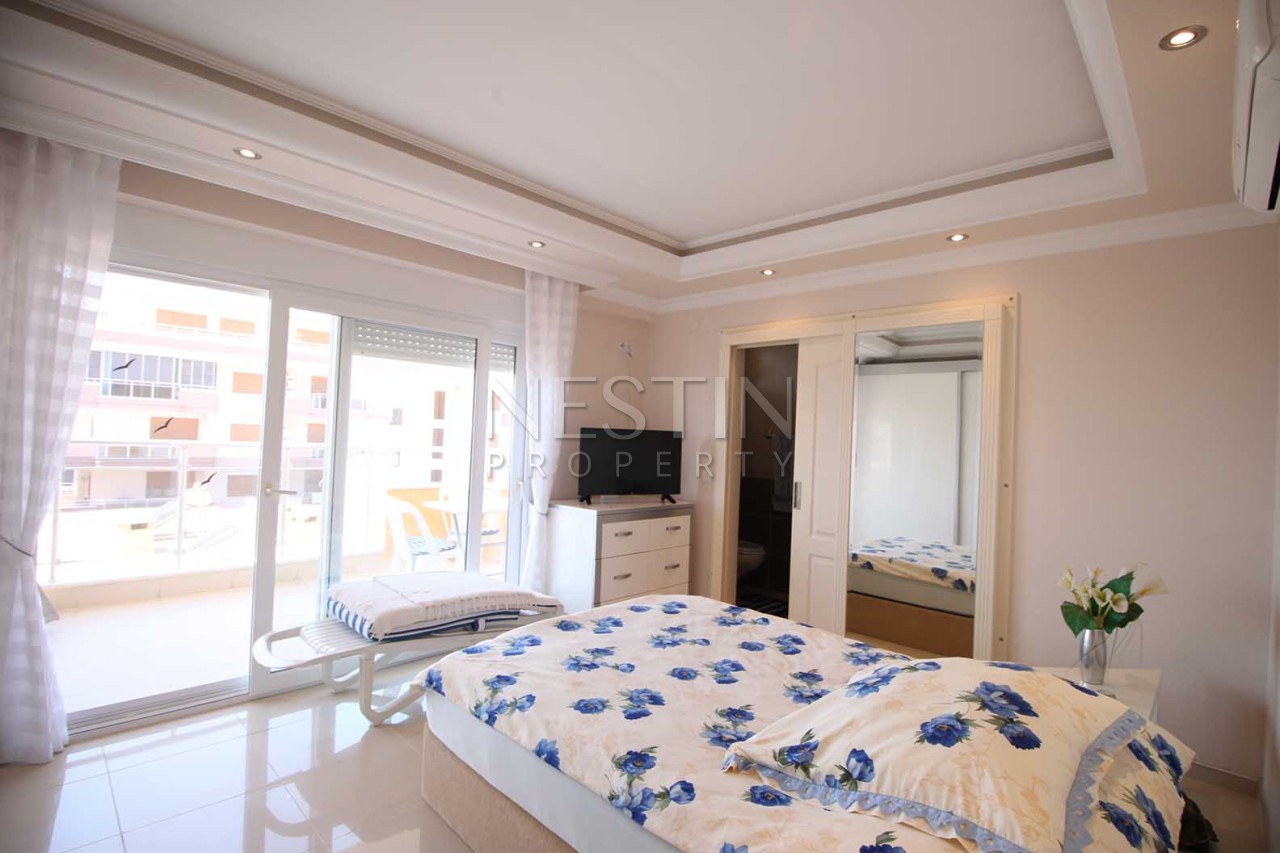 Уютная и просторная квартира 2+1 с прямым видом на море в районе Махмутлар фото 14