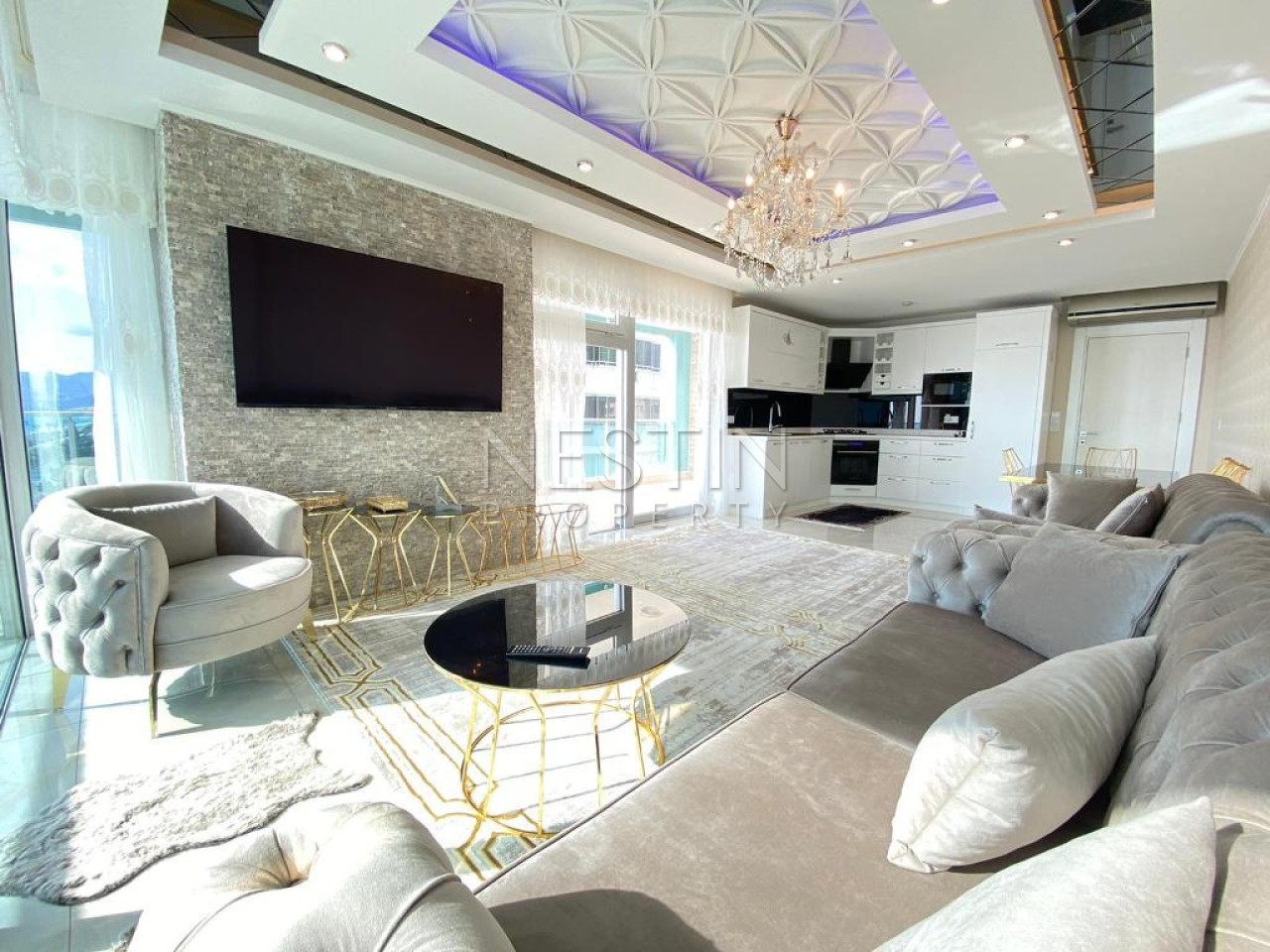 Шикарная квартира 2+1 в районе Махмутлар с видом на море фото 4