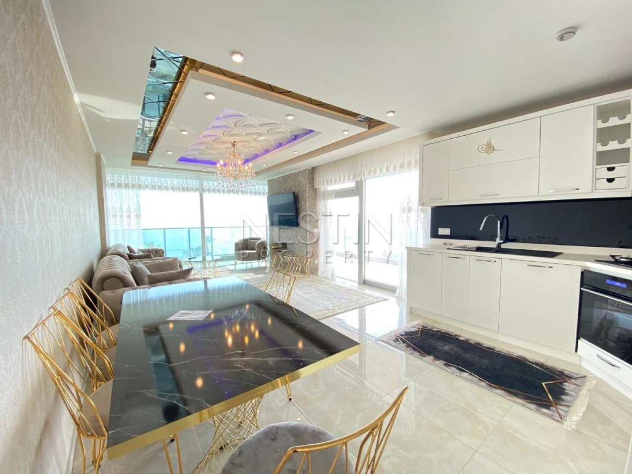 Шикарная квартира 2+1 в районе Махмутлар с видом на море фото 9