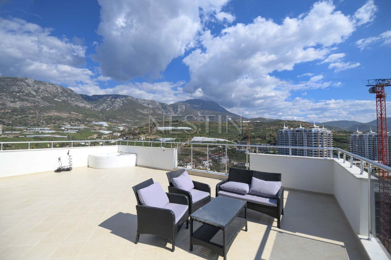 Пентхаус 4+1 в районе Махмутлар с видом на горы и море фото 26