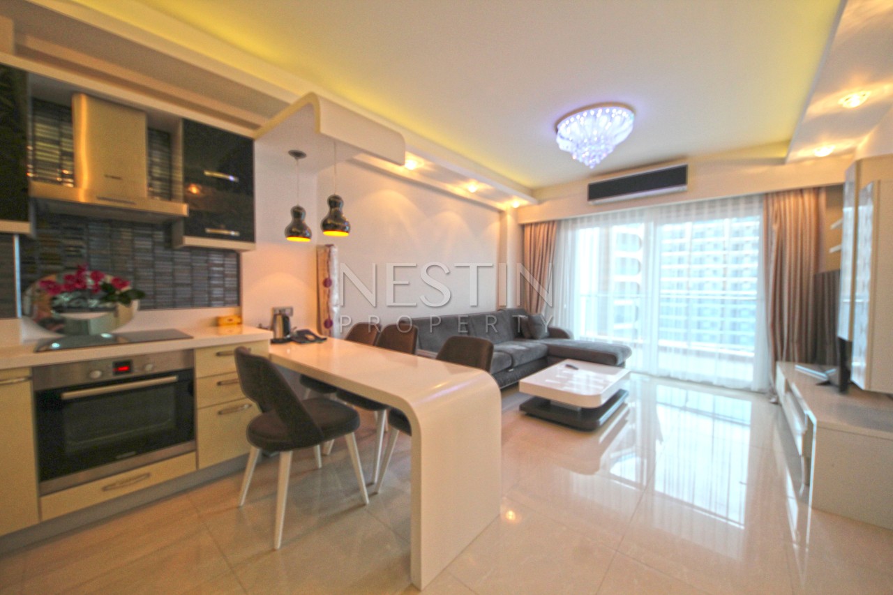 Просторная квартира 1+1 в хорошем комплексе района Махмутлар фото 18