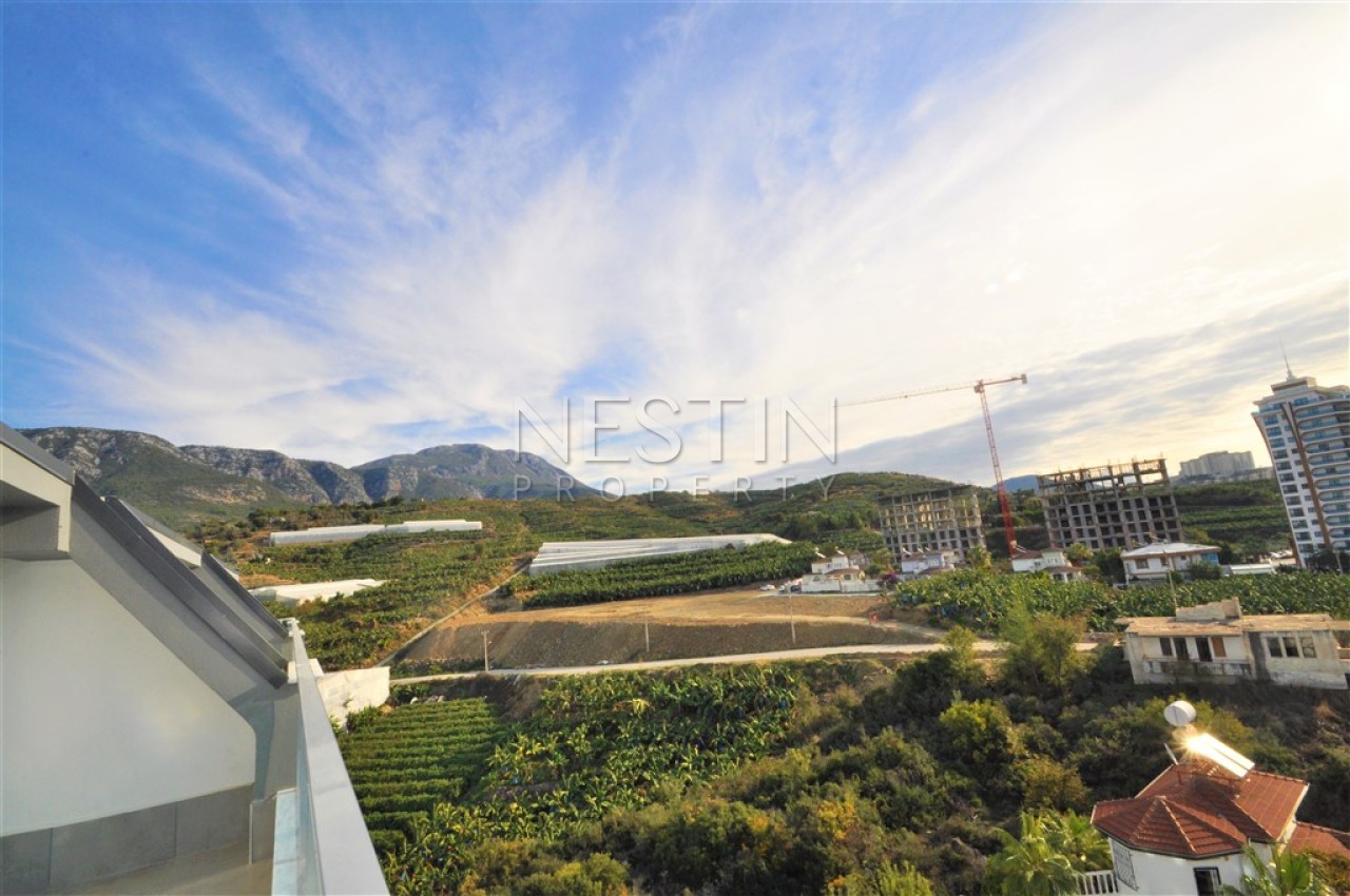 Квартира пентхаус 2+1 с красивым видом на горы в районе Махмутлар фото 34