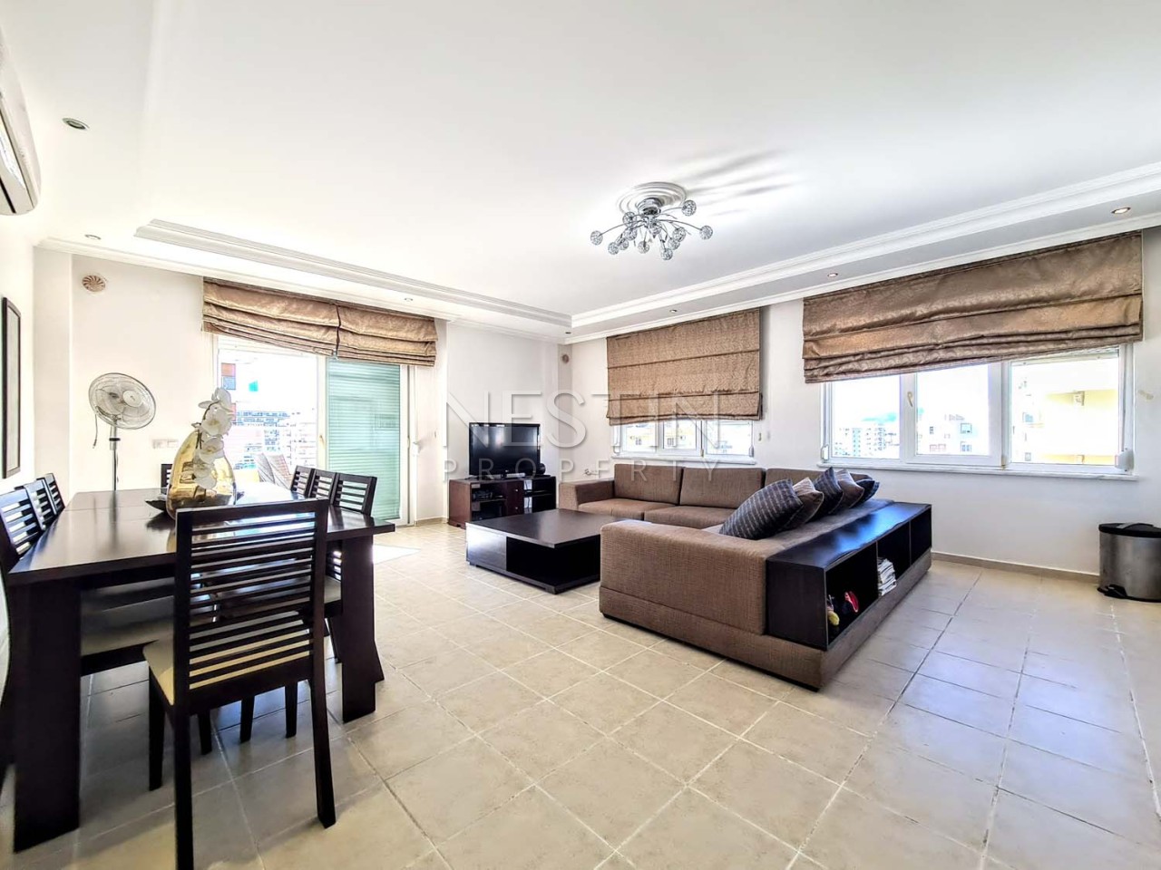 Квартира пентхаус 4+1 в районе Махмутлар с видом на море и горы фото 10