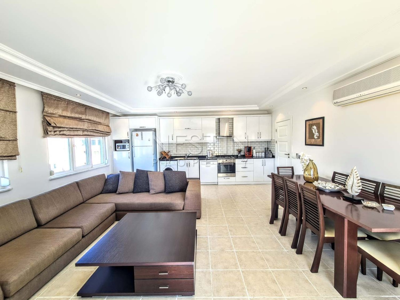 Квартира пентхаус 4+1 в районе Махмутлар с видом на море и горы фото 14