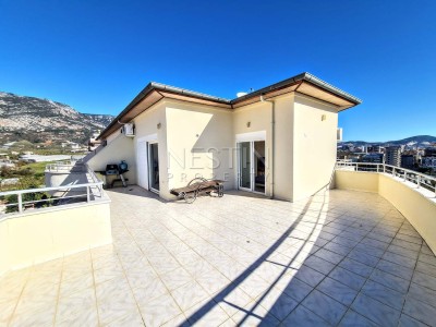 Квартира пентхаус 4+1 в районе Махмутлар с видом на море и горы фото 25