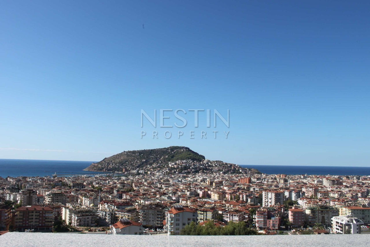 Пентхаус 4+1 в центре города Аланья с шикарным видом на море и горы фото 16