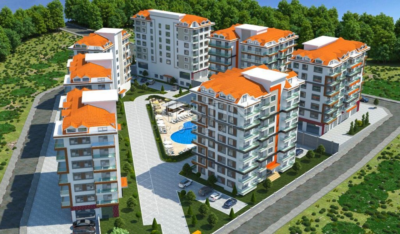 Квартиры планировкой 1+1 в новом комплексе района Авсаллар фото 3