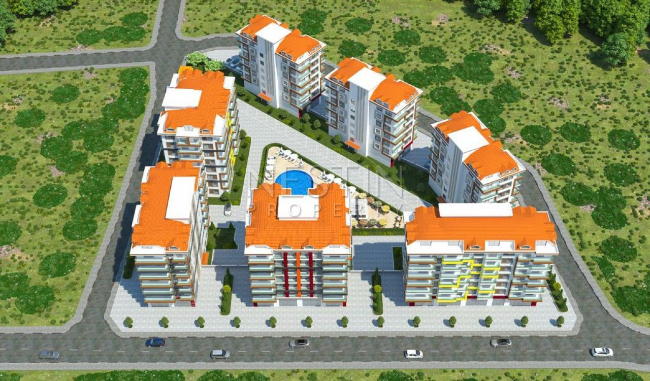 Квартиры планировкой 1+1 в новом комплексе района Авсаллар фото 4